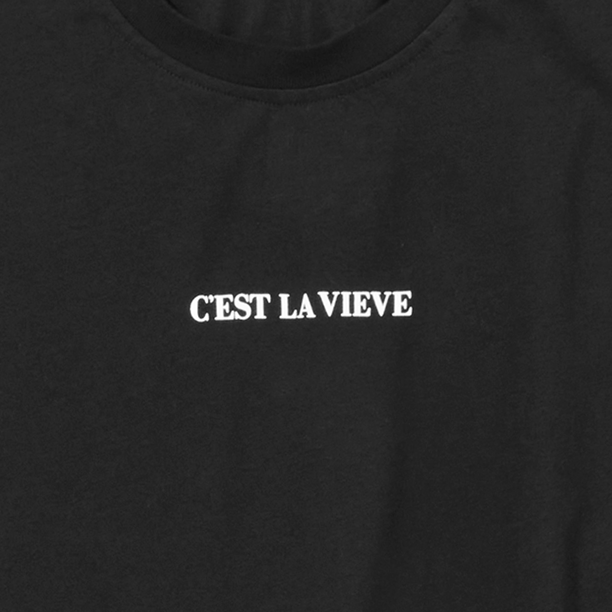 C'est La VIEVE T-Shirt | Black 100% Cotton T-Shirt | VIEVE